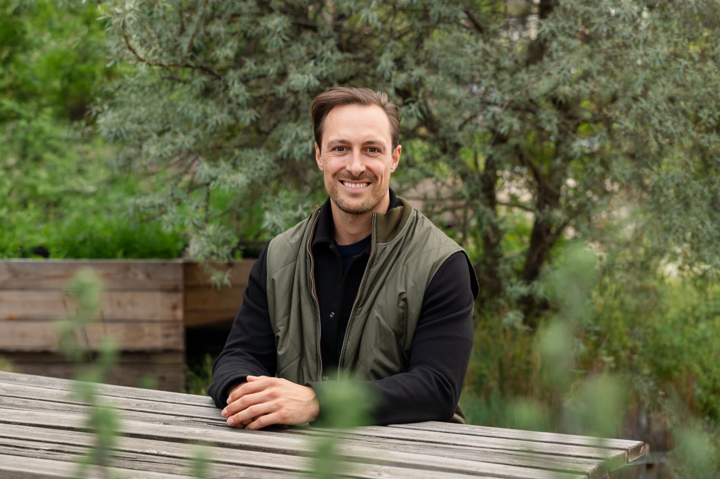 Fabian Frieling im Garten
